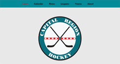 Desktop Screenshot of capitalregionhockey.com