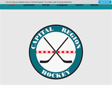 Tablet Screenshot of capitalregionhockey.com